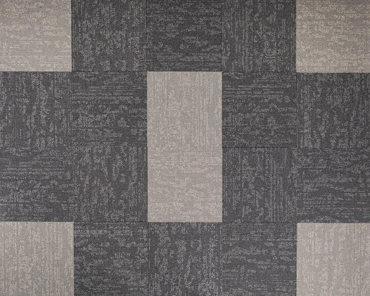 Carpet Tiles flooring finish Haze - 13 - Slate Grey & Haze - 16 - Mocha Mousse