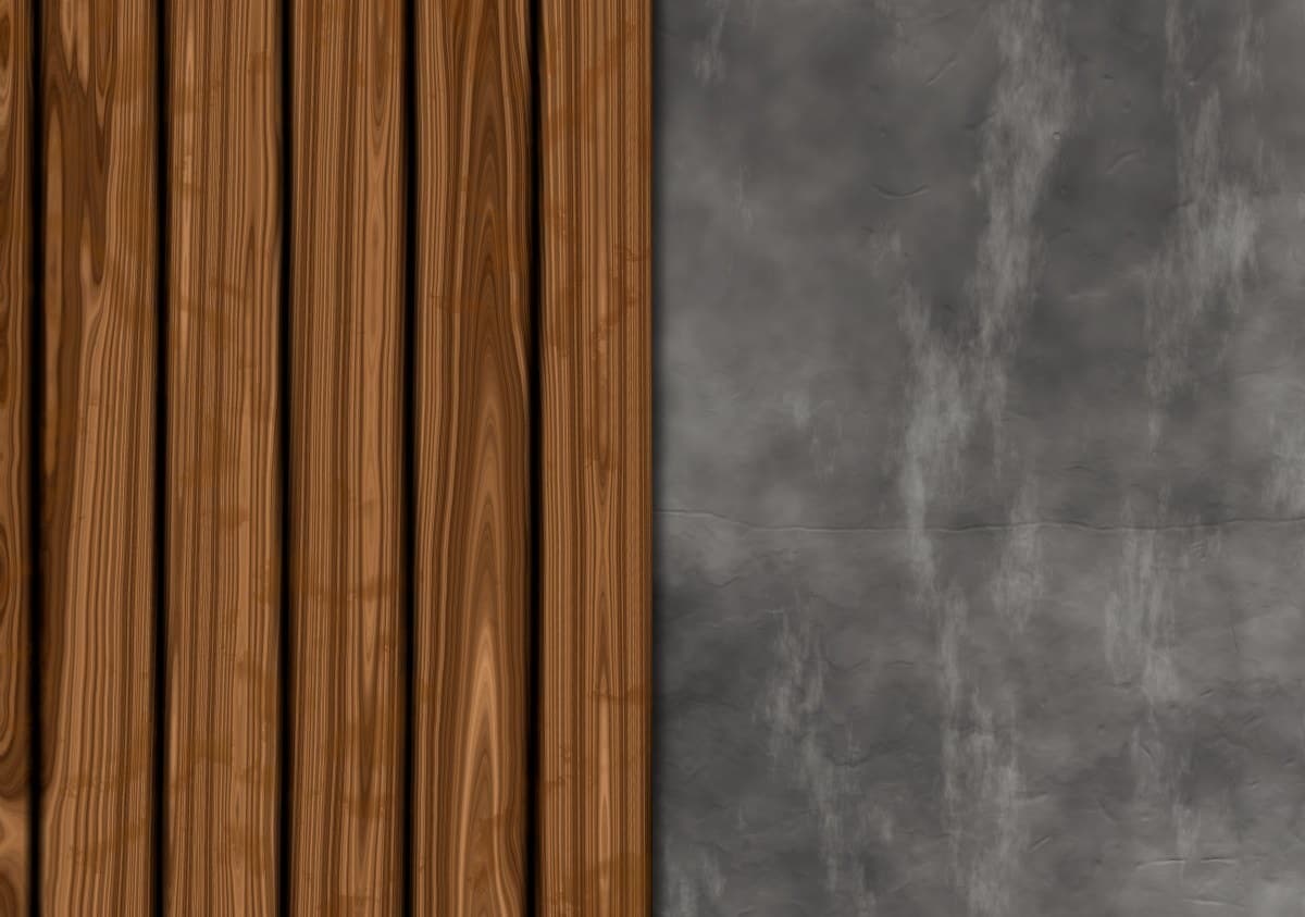 Wood-look flooring in a contemporary interior