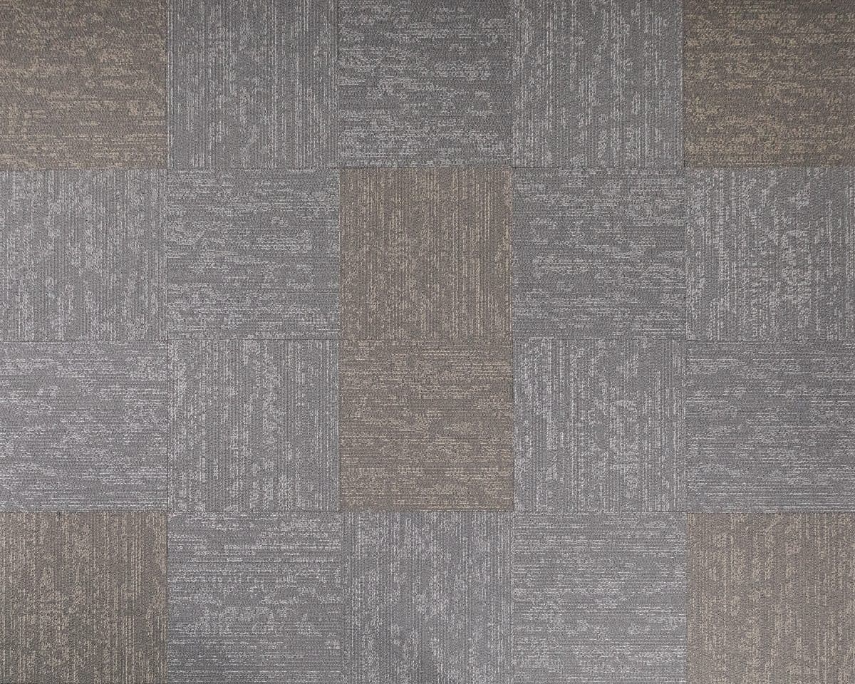 Carpet Tiles flooring finish Haze - 15 - Steel Grey & Haze - 16 - Mocha Mousse